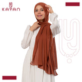 Chiffon Plain Scarf -Camel